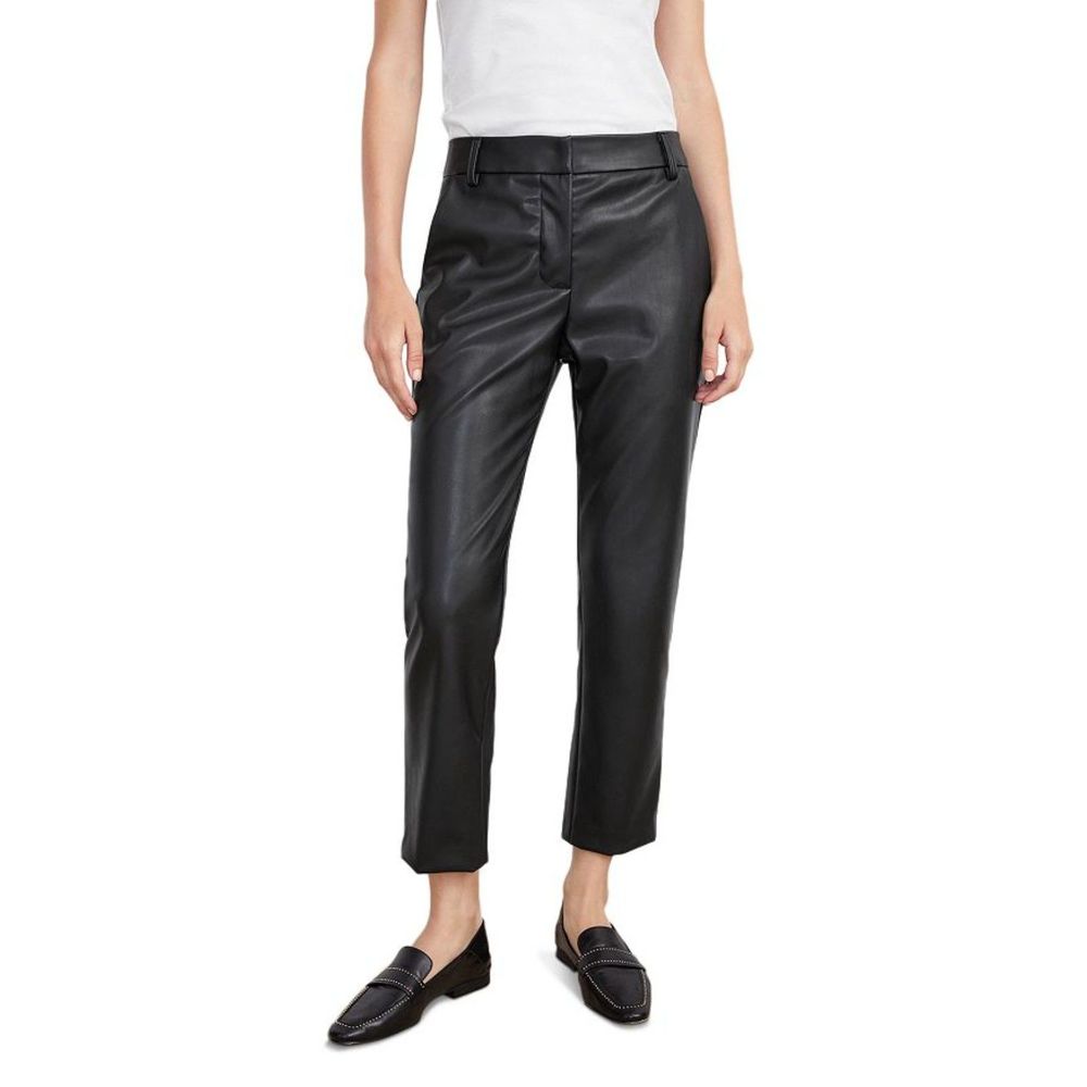 Velvet By Graham & Spencer Hydie Faux-Leather Cropped Pants Size 12